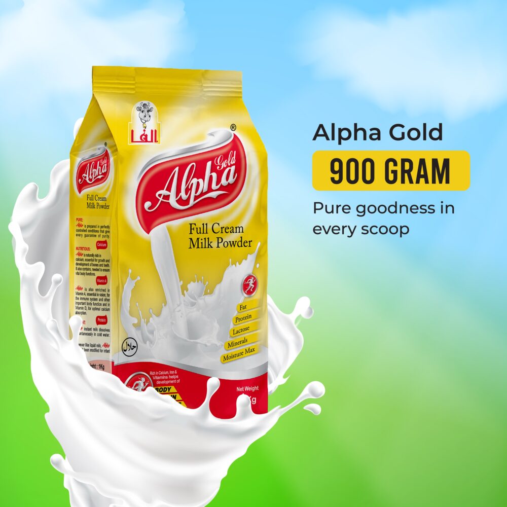 Alpha Gold Milk Powder  (900gm)