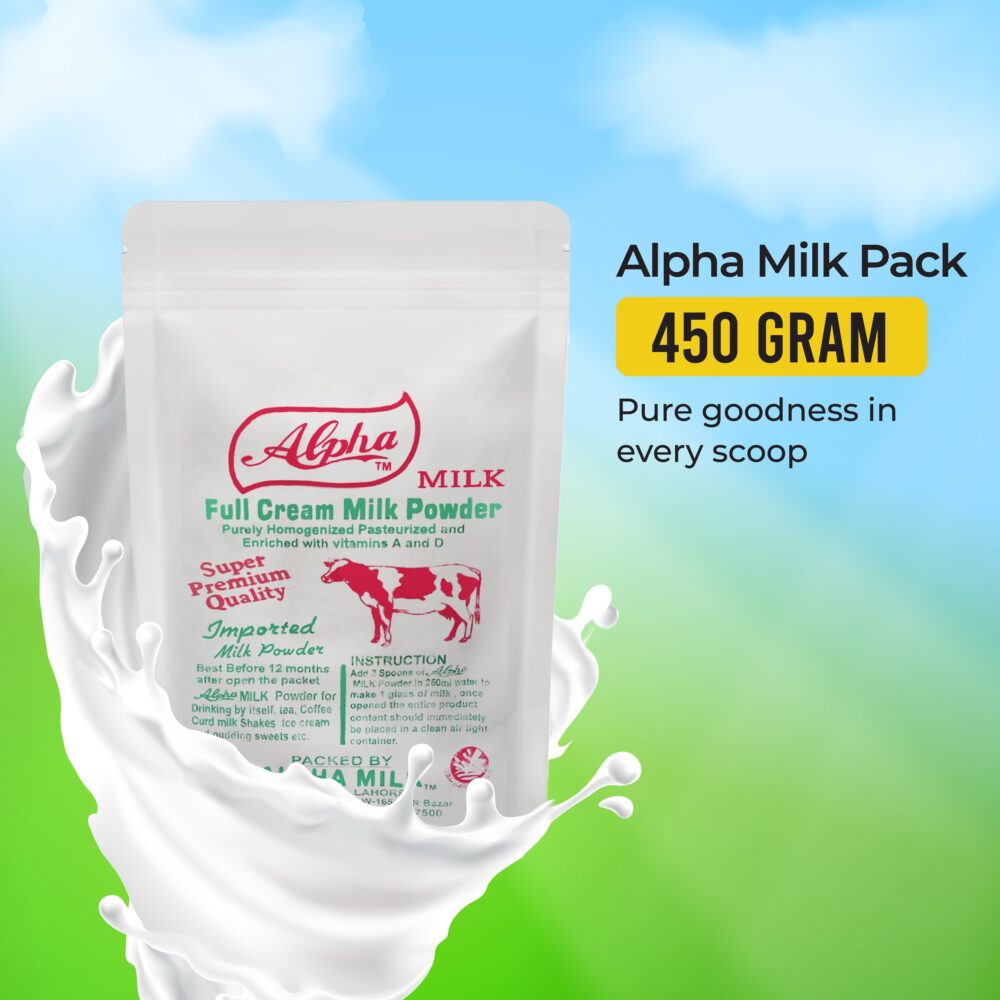 Alpha White Milk Powder (450gm)